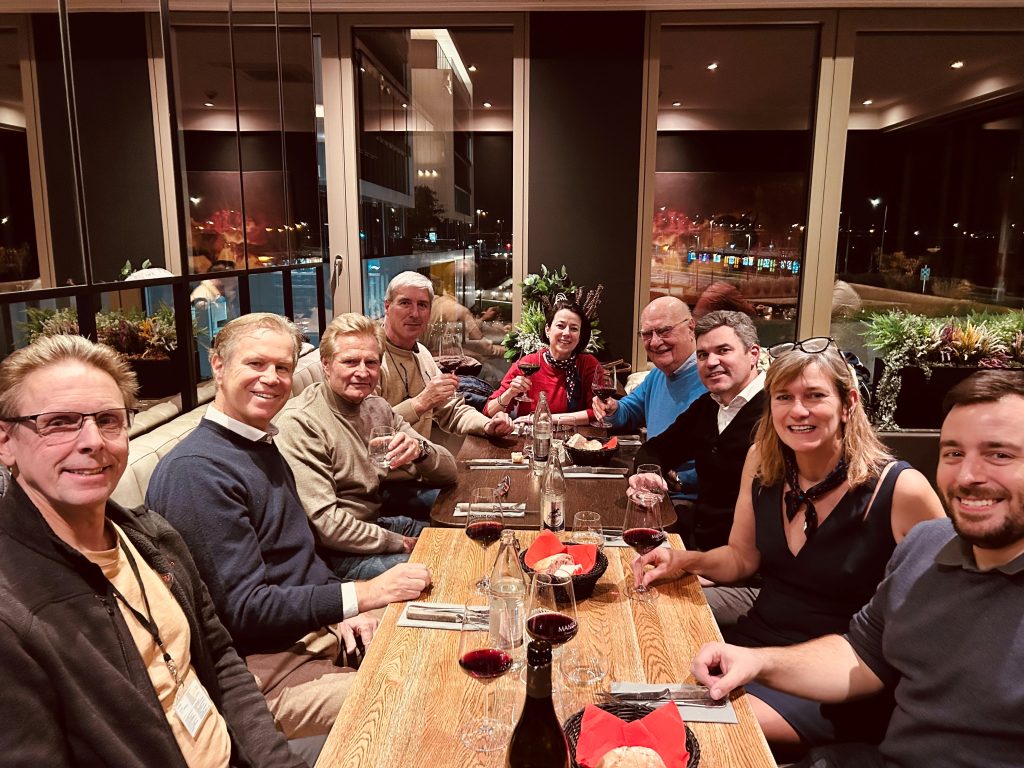 Outgoing committee of AOPA Luxembourg gathered for a farewell dinner ahead of the January board elections